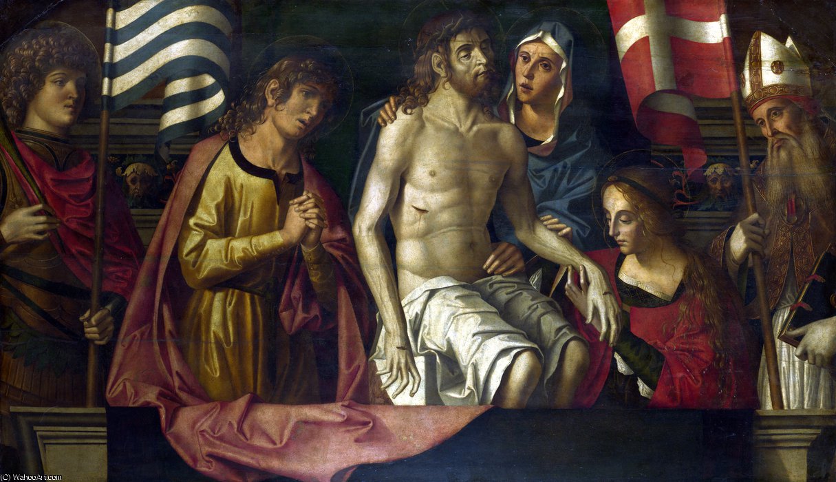 The Dead Christ With The Virgin And Saints — Marko Palmečano