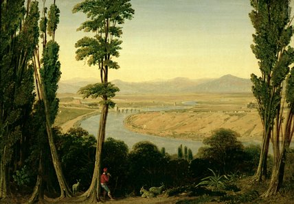 A View Of The Tiber And The Roman Campagna — William Linton