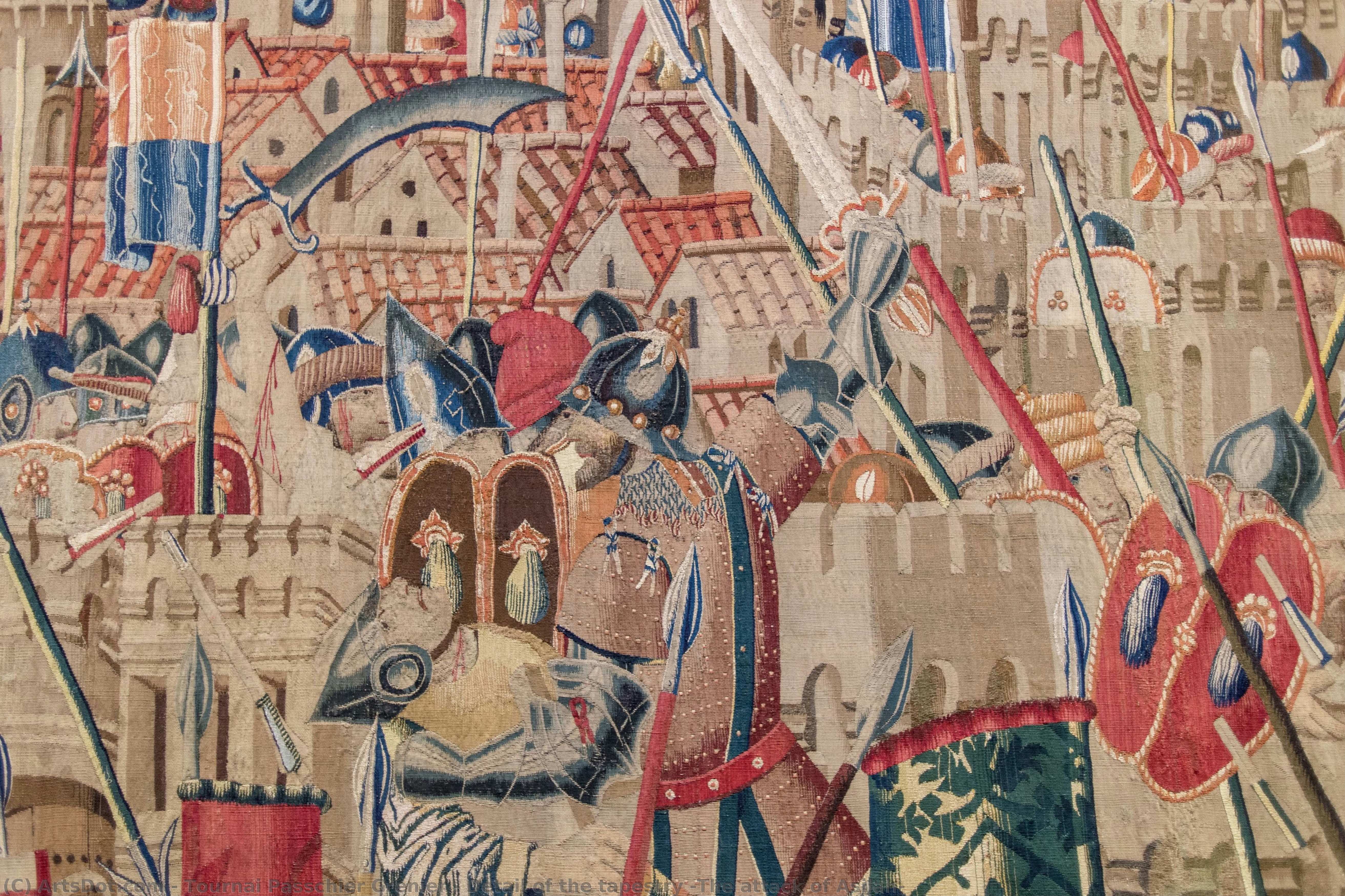 Detail Of The Tapestry “the Attack Of Asilah” — Pasquier Grenier