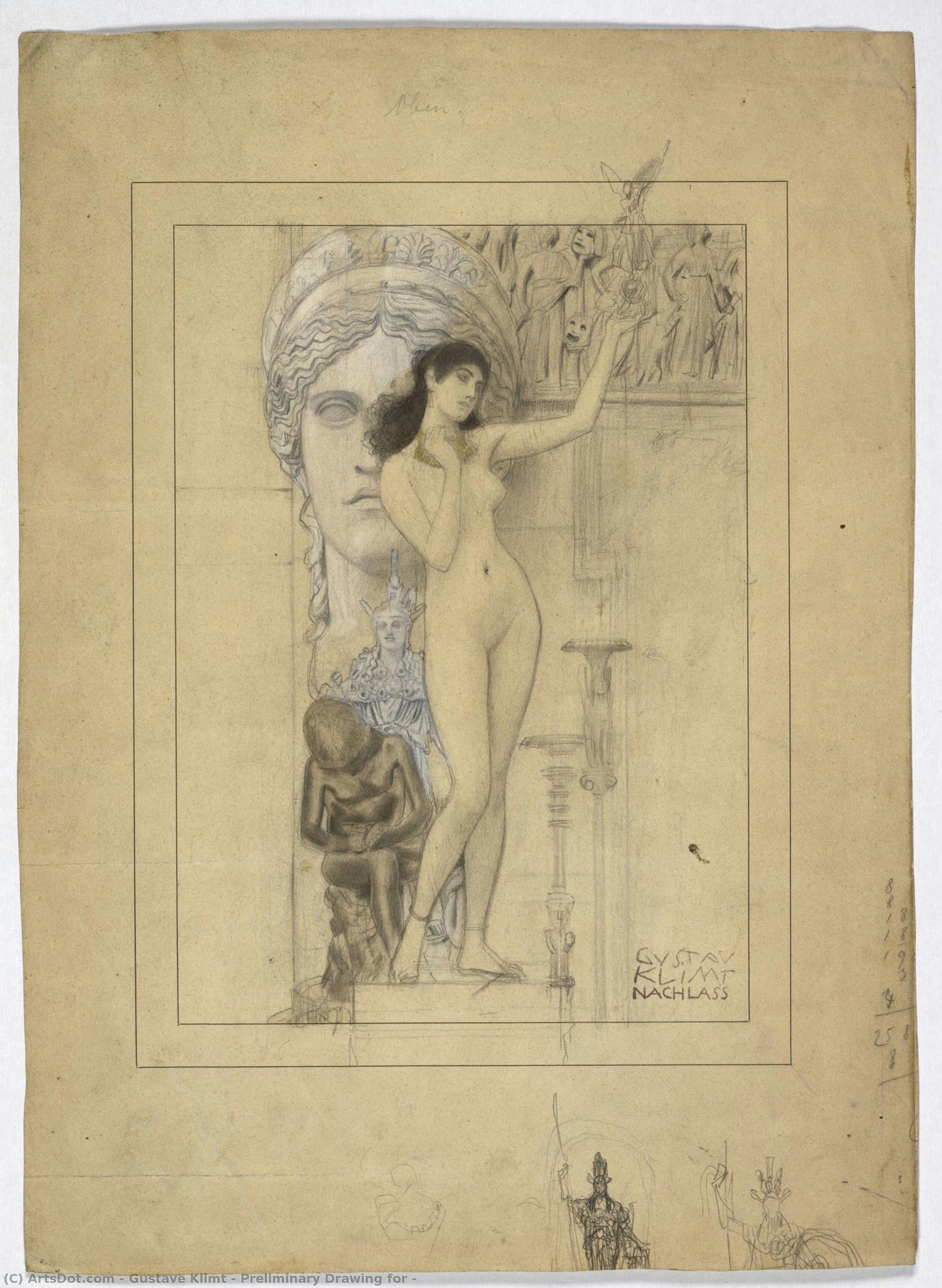 Preliminary Drawing For — Густав Климт
