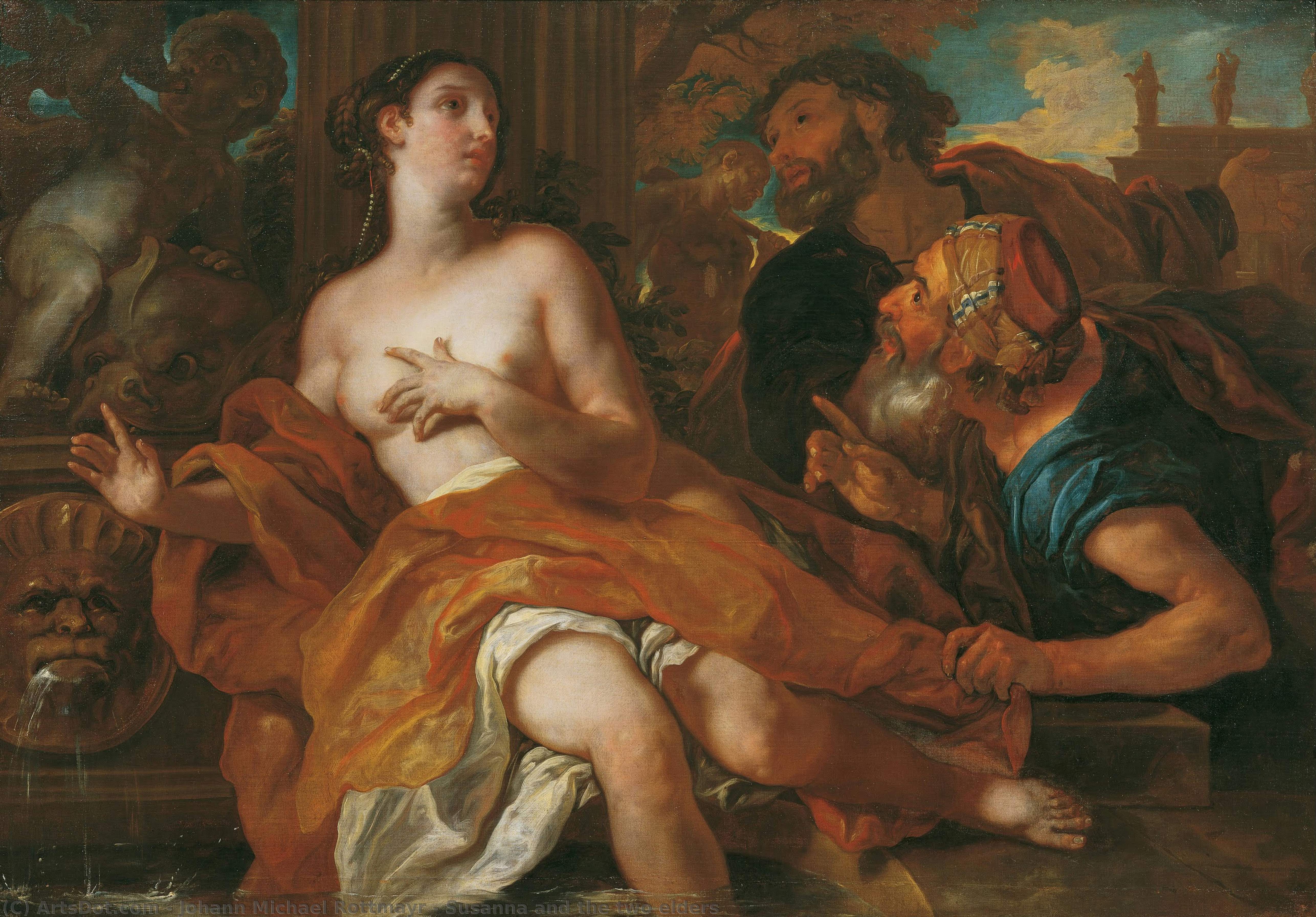 Susanna And The Two Elders — Johann Michael Rottmayr