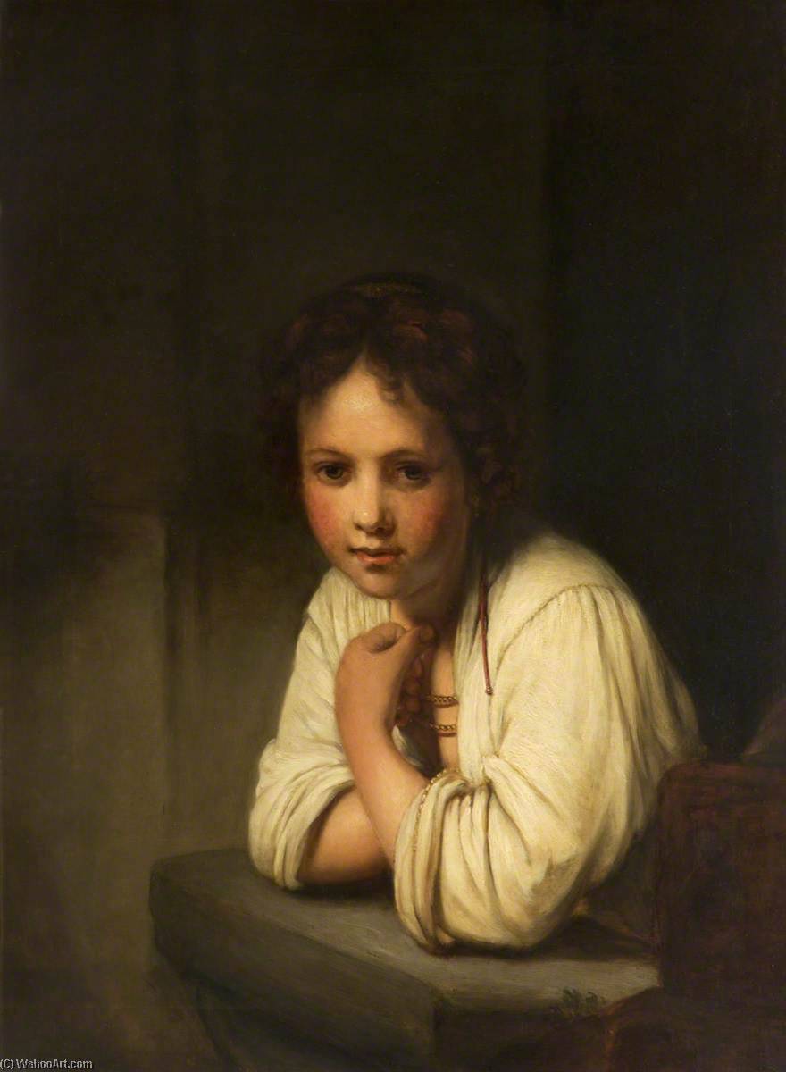 Girl At A Window (copy After Rembrandt Van Rijn) — Thomas Robson