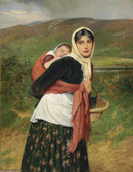 Returning From Market — Charles Sillem Lidderdale