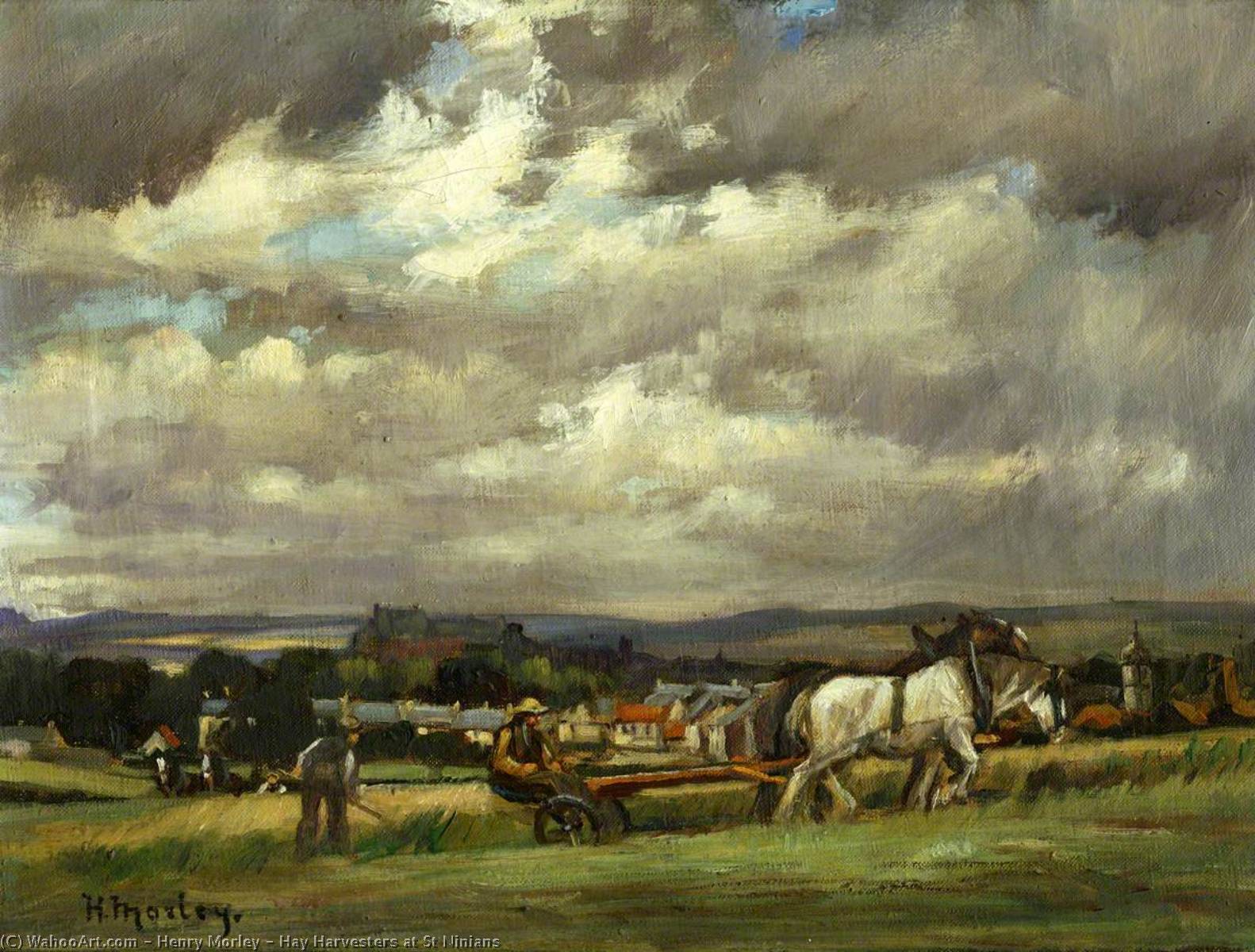 Hay Harvesters At St Ninians — Henry Morley
