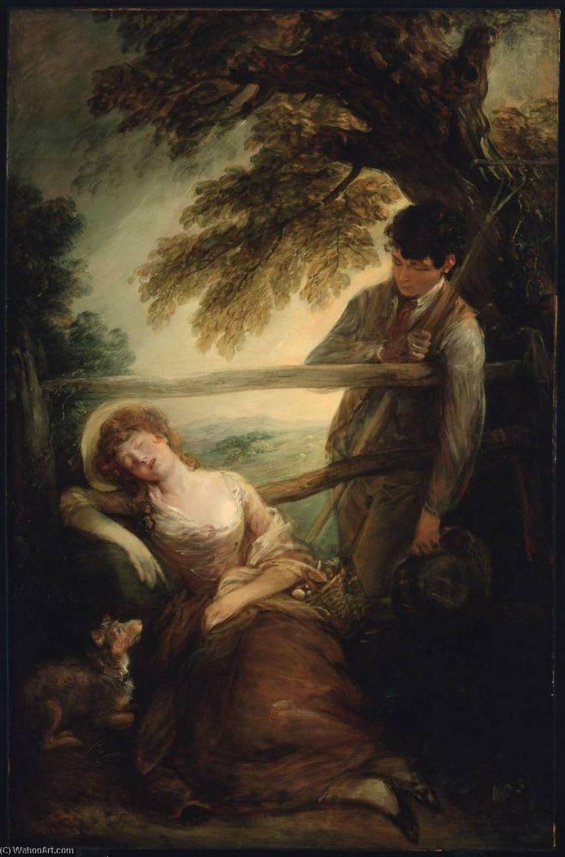 Haymaker And The Sleeping Girl (also Known As Mushroom Girl) — Thomas Gainsborough