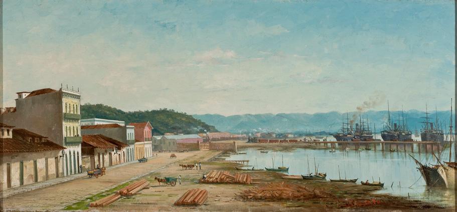 English The Ramp Of Porto Do Bispo In Santos Português Rampa Do Porto Do Bispo Em Santos — Benedito Calixto