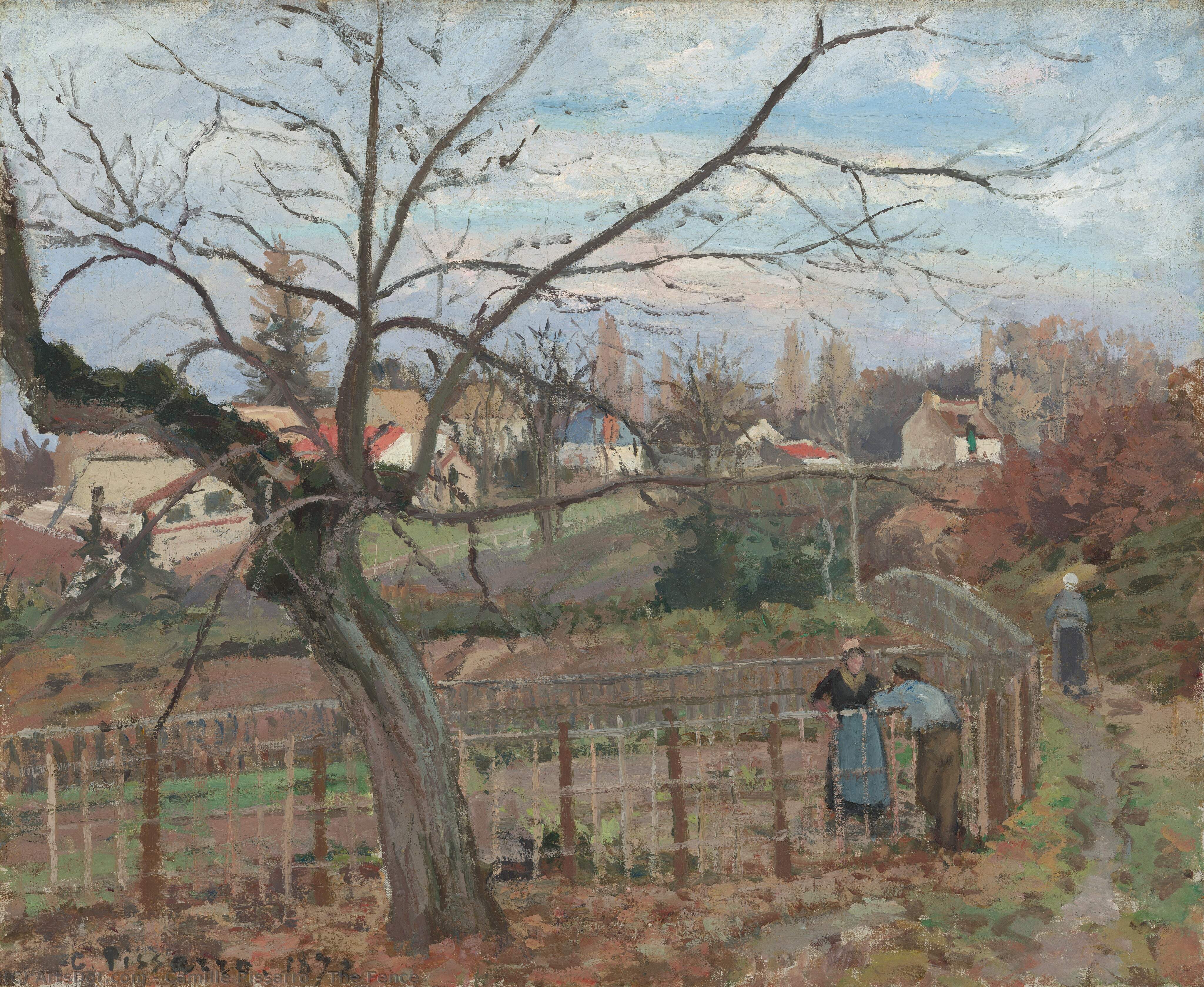 The Fence — Camille Pissarro