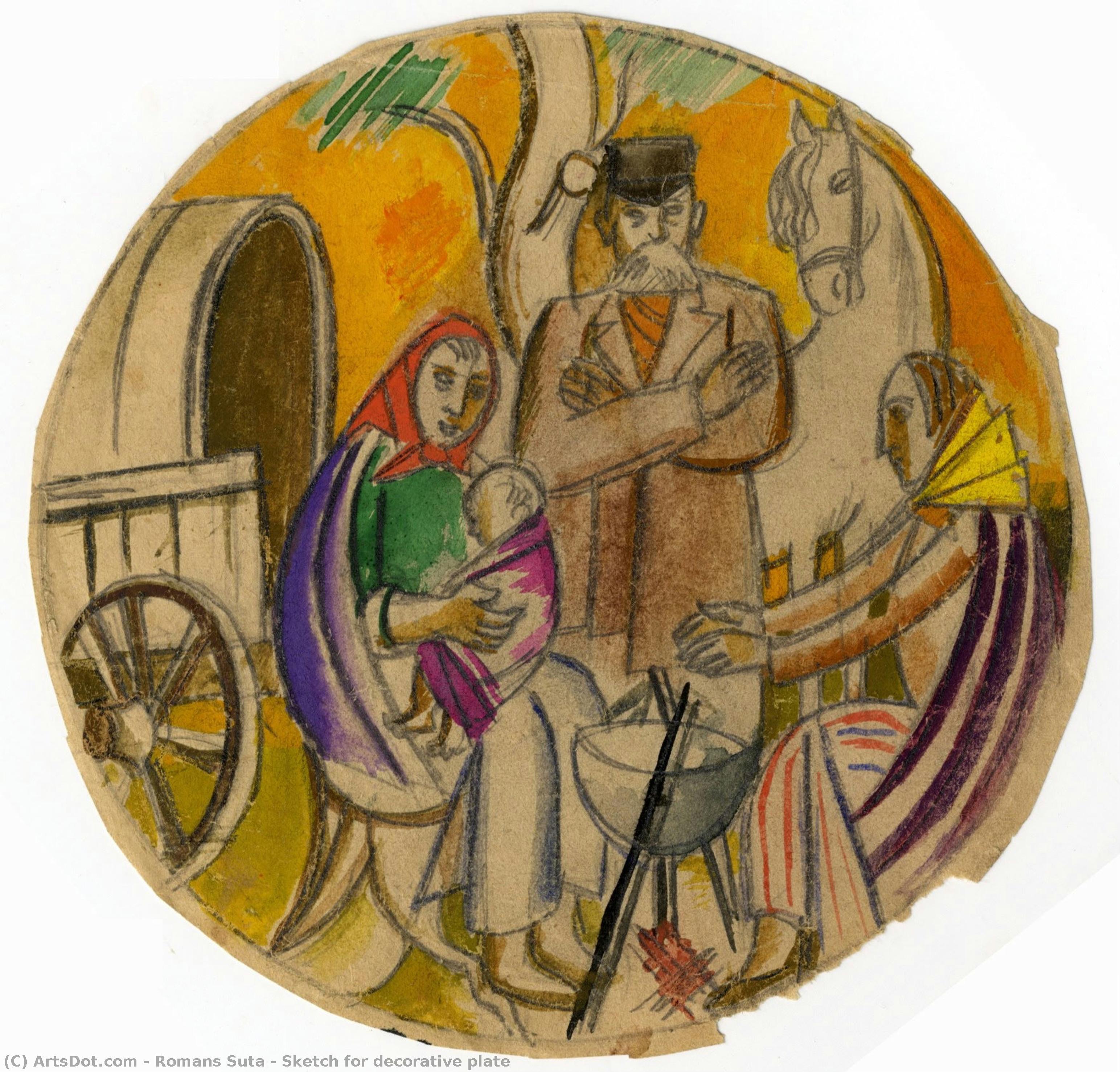 Sketch For Decorative Plate — Роман Сута