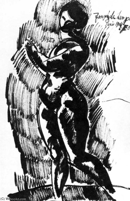 Female Nude Turning Away — Jozsef Nemes Lamperth