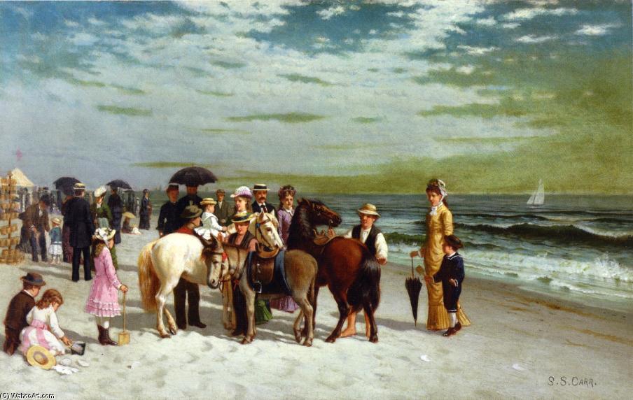 On The Beach At Coney Island — Samuel S Carr