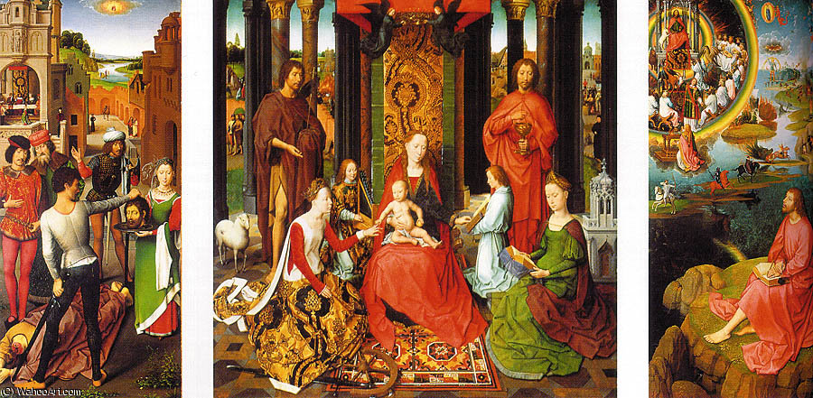 Triptych Of St. John The Baptist And St. John The Evangelist — Memling, Hans
