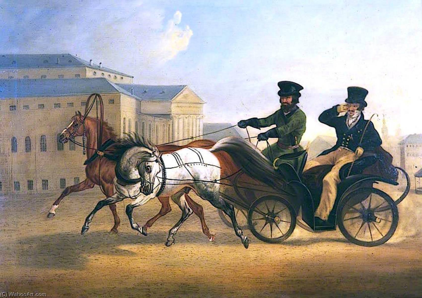 Major General Norcliffe Of Dalton Hall Riding In A Russian Droshky — David Of York Dalby