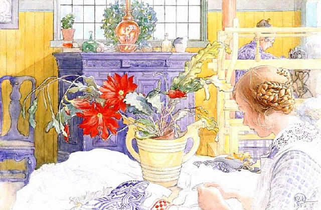 Seamstress — Carl Larsson