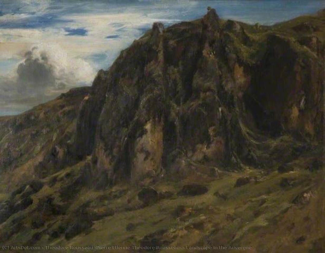 Landscape In The Auvergne — Théodore Rousseau (pierre Etienne Théodore Rousseau)