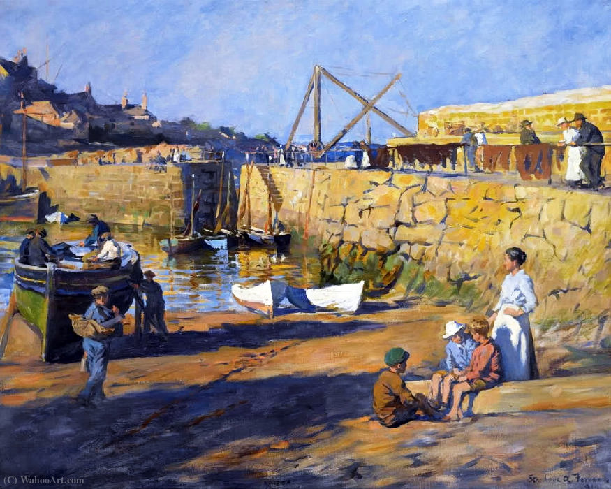 Low Tide At Mousehole — Элизабет Адела Форбс