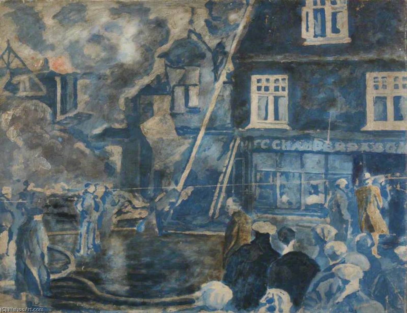 The Fire At Bures, Suffolk — Winston Spencer Churchill