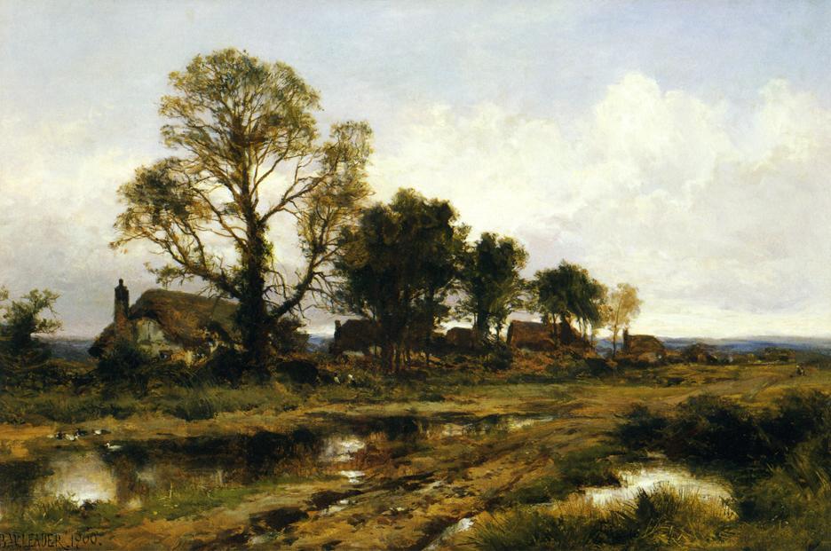 A Worcestershire Village — R.a Benjamin Williams Leader