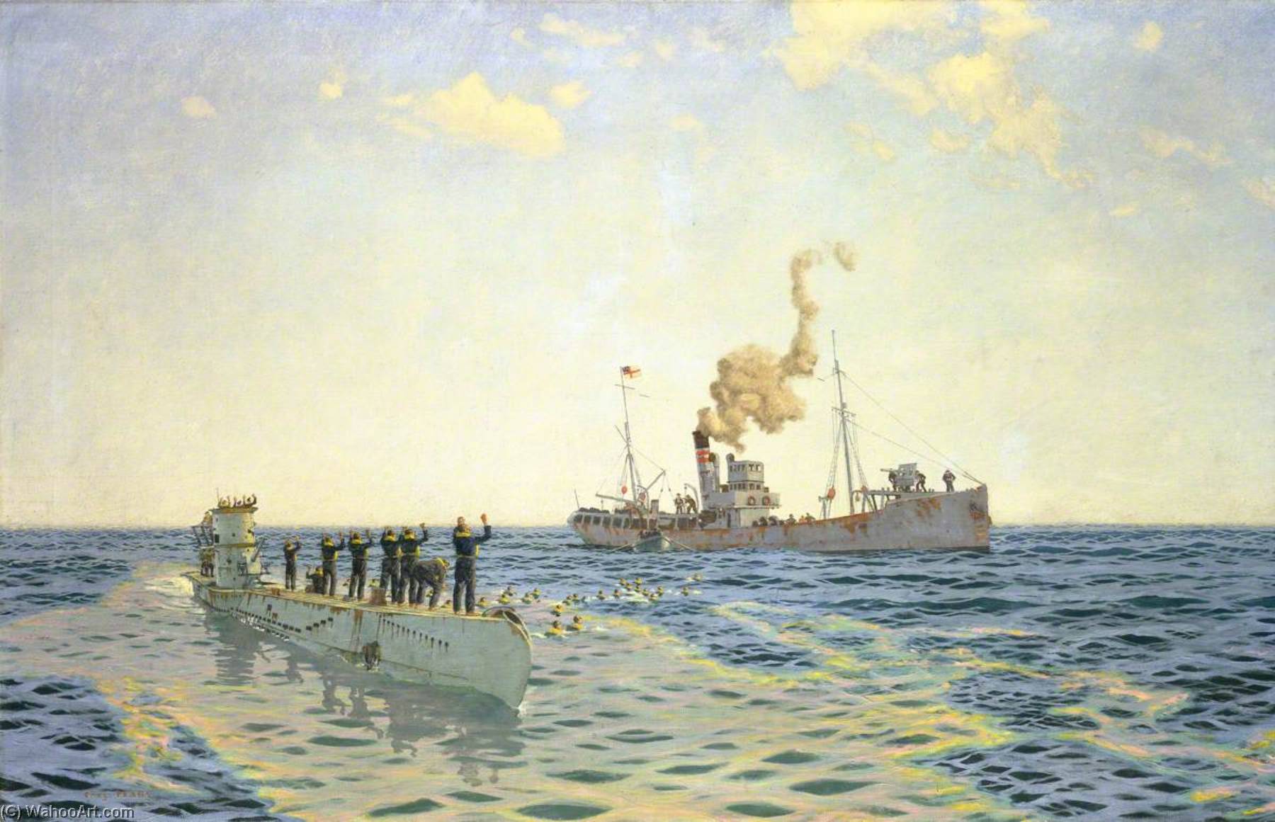 Surrender Of U 111 To The Trawler 'lady Shirley' — Charles Pears