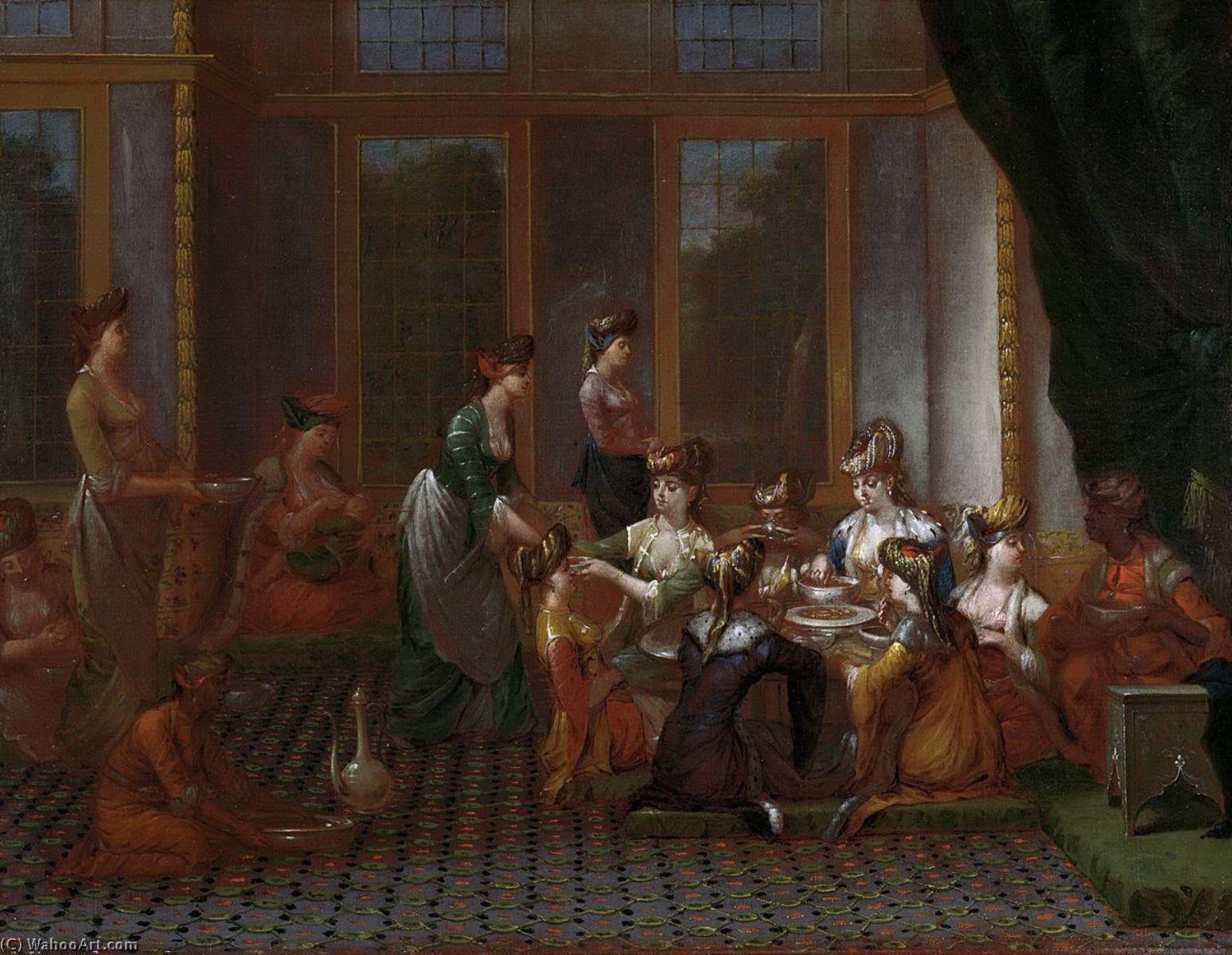 Meal Of A Turkish Noblewomen — Jean Baptiste Vanmour