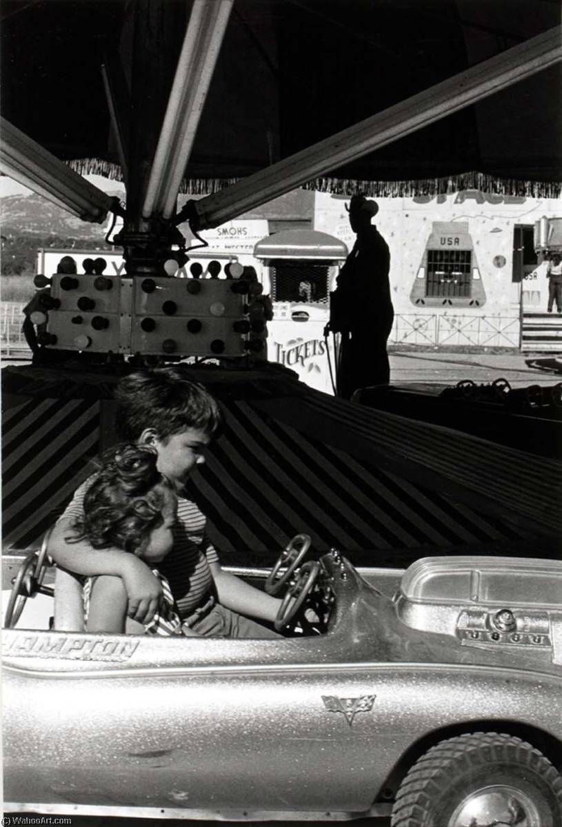 Ukiah (woman And Child In Go Kart) — Alvin Lieberman