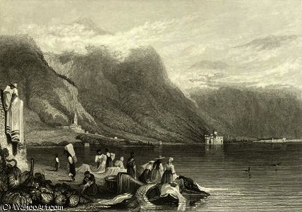 Castle Of Chillon, Lake Of Geneva, Switzerland — Samuel Prout