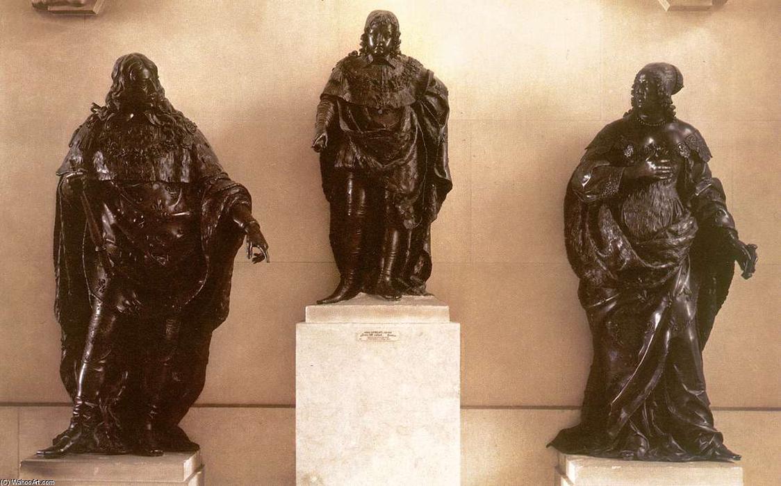Louis Xiv Between Louis Xiii And Anne Of Austria — Simon Guillain