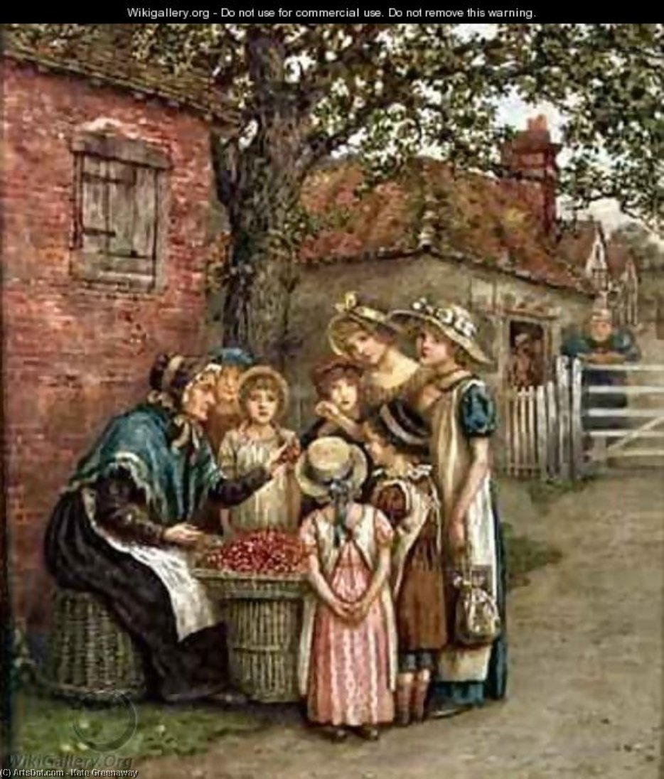 The Cherry Woman — Kate Greenaway