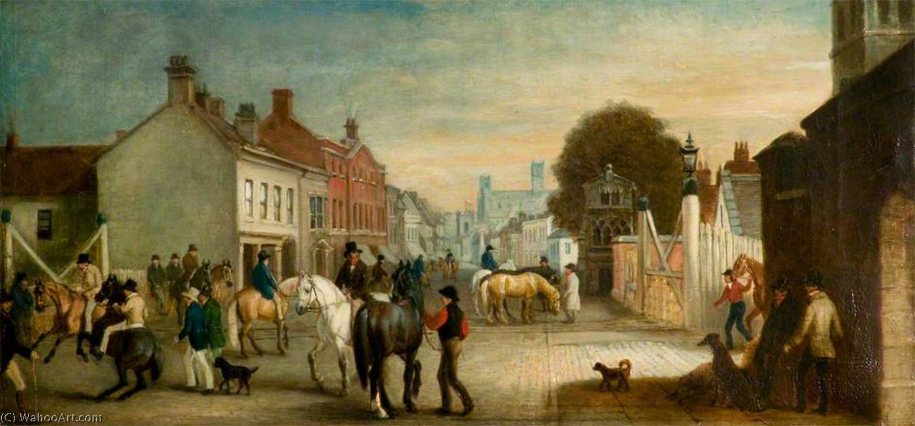 Lincoln High Street, Two Years After The Coming Of The Railways — Sr John E Ferneley