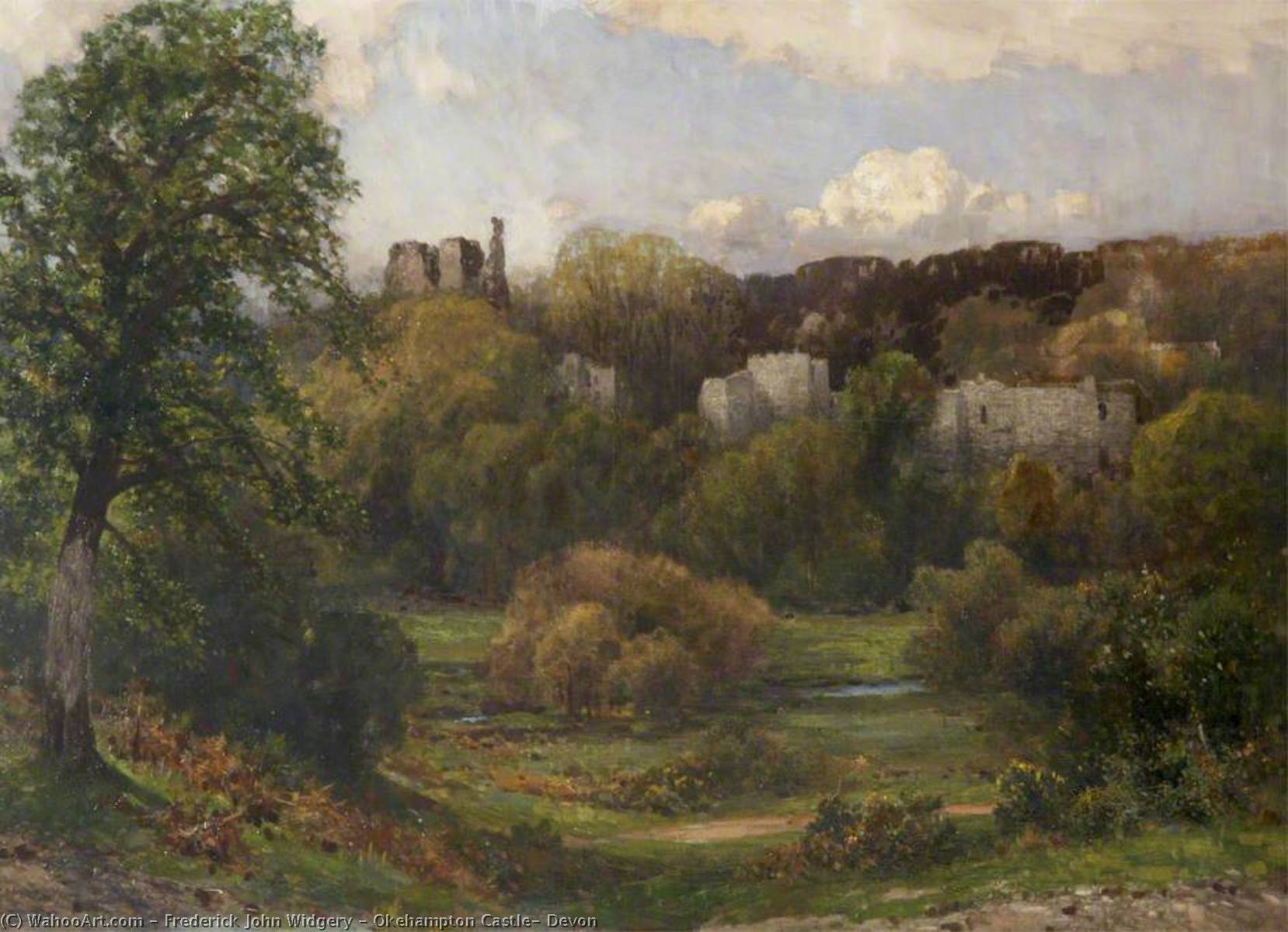 Okehampton Castle, Devon — Frederick John Widgery