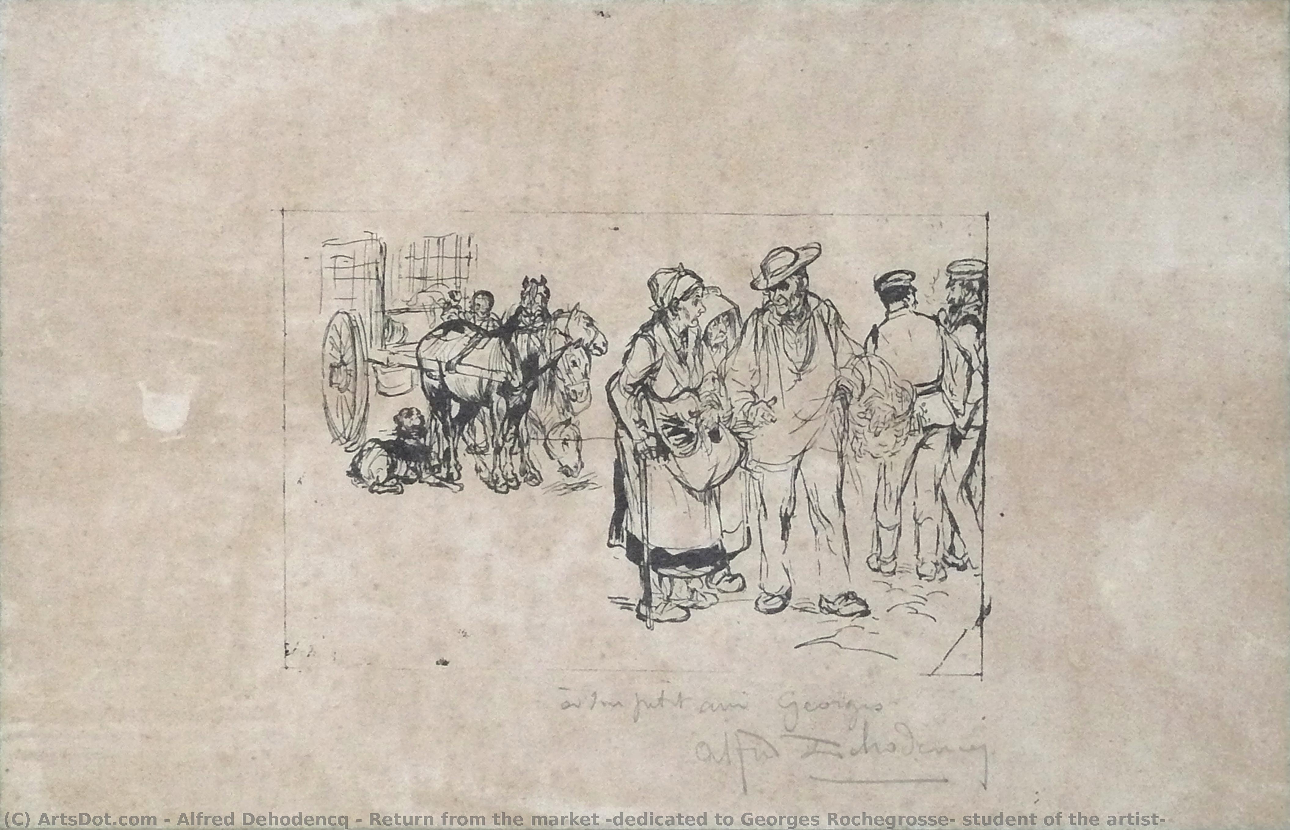 Return From The Market (dedicated To Georges Rochegrosse, Student Of The Artist) — Alfred Dehodencq