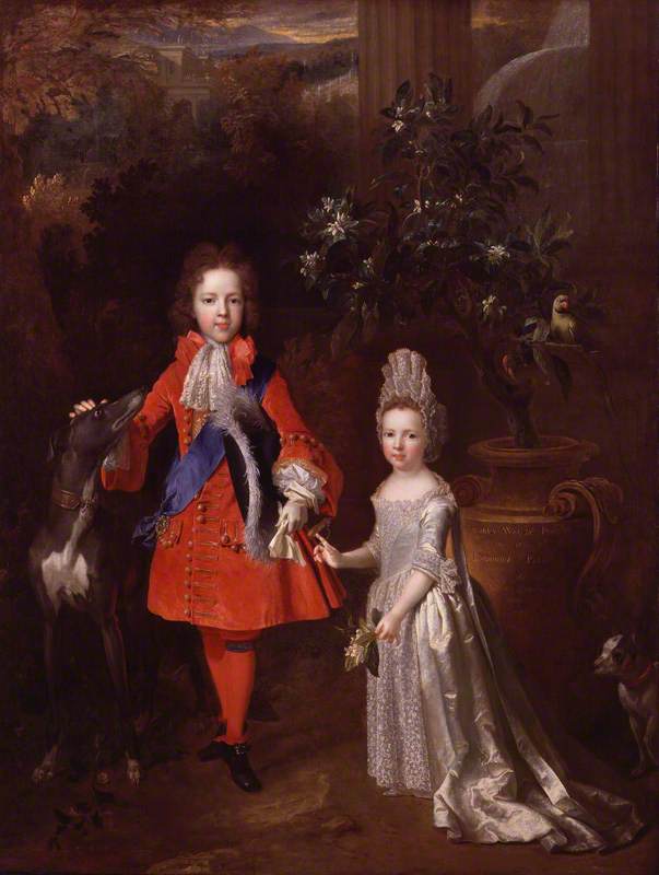 Prince James Francis Edward Stuart Princess Louisa Maria Theresa Stuart — Nicolas De Largillière