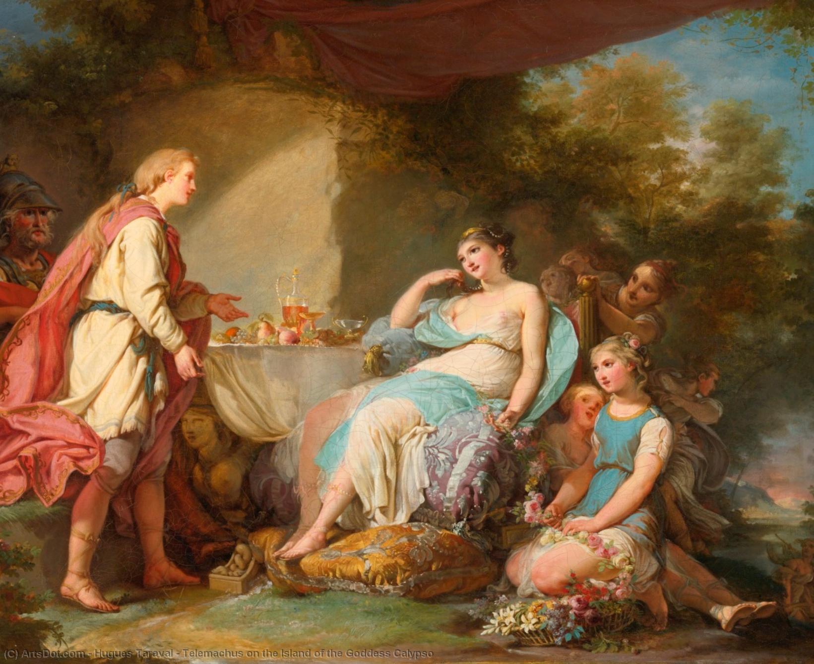 Telemachus On The Island Of The Goddess Calypso — Hugues Taraval