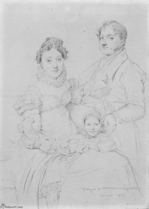 The Cosimo Andrea Lazzerini Family — Jean-auguste-dominique Ingres