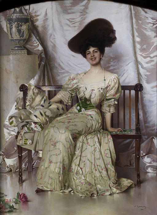 Portrait Der Contessa Nerina Pisani Volpi Di Misurata — Vittorio Matteo Corcos