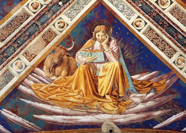 St. Luke (detail Of The Four Evangelists) — Benozzo Gozzoli