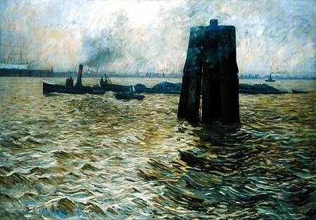 The Port Of Hamburg — Leopold Karl Walter Von Kalckreuth