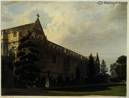 St. John's College Seen From The Garden — Frederick Mackenzie