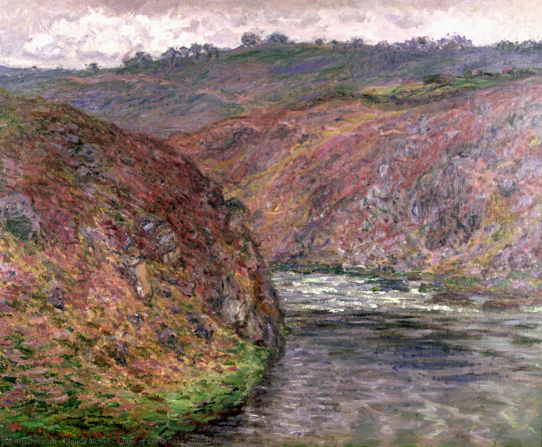 Valley Of The Creuse (grey Day) — Claude Monet