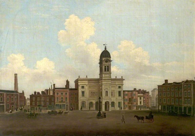 View Of The Market Place, Derby — Henry Lark I Pratt