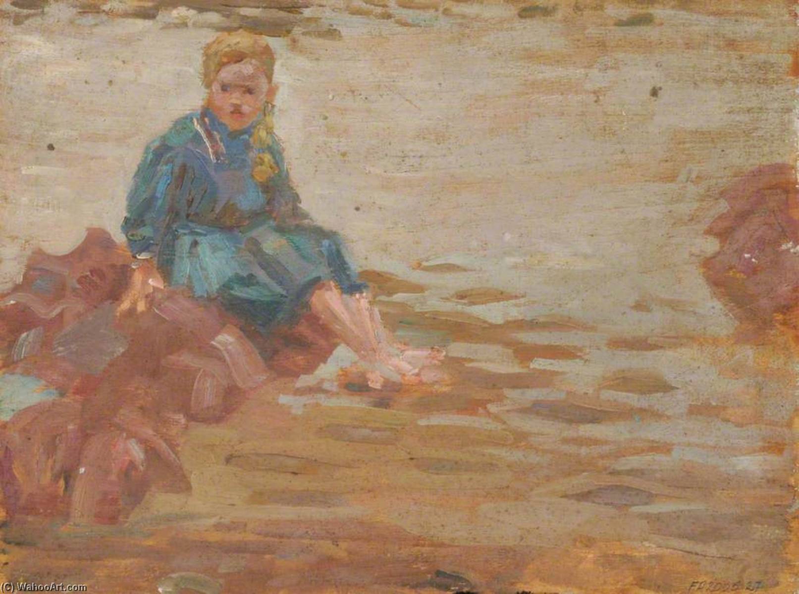 Girl By Water (recto) — Flora Twort