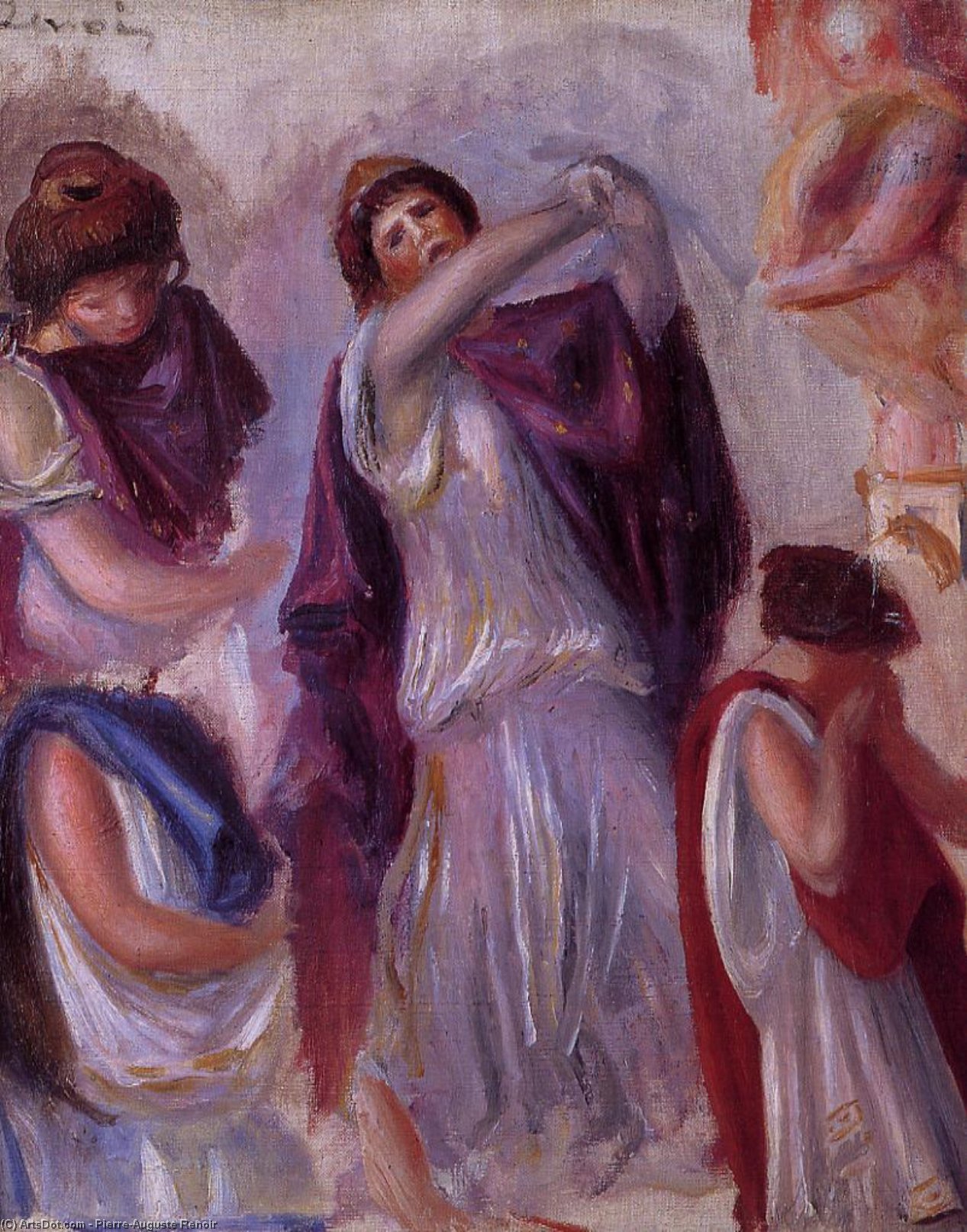 Scene Antique Femmes Aux Peplums — Pjer Ogist Renoar
