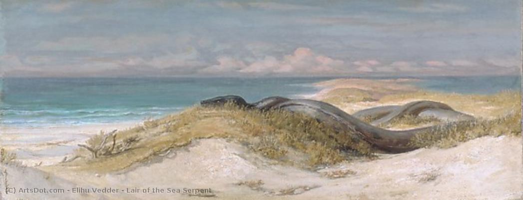Lair Of The Sea Serpent — Elihu Vedder