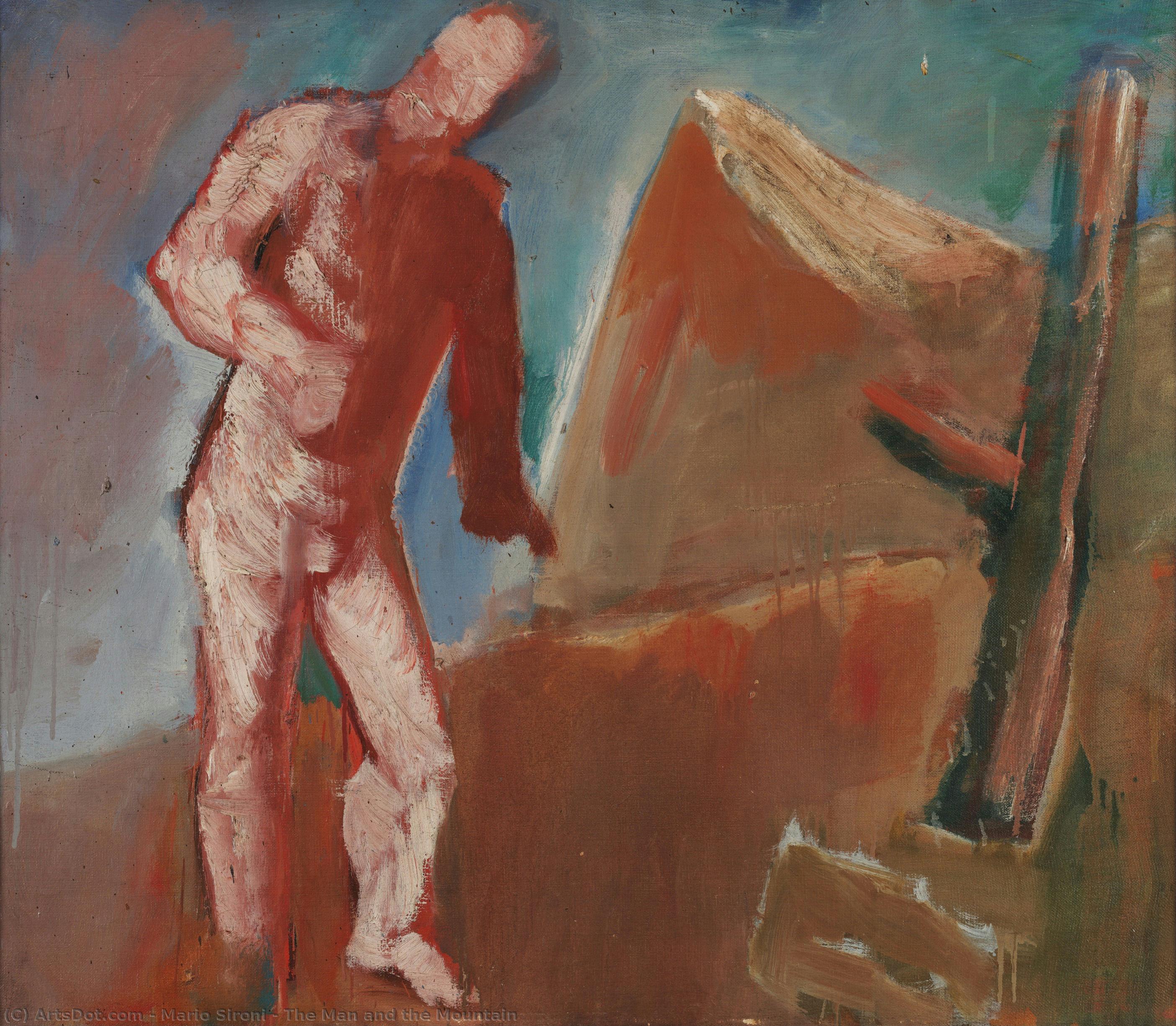 El Hombre Y La Montaña — Mario Sironi
