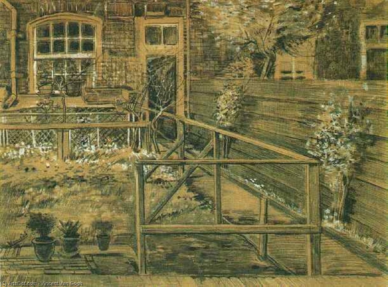 El Jardín Tras Casa De Sien — Vincent Willem Van Gogh