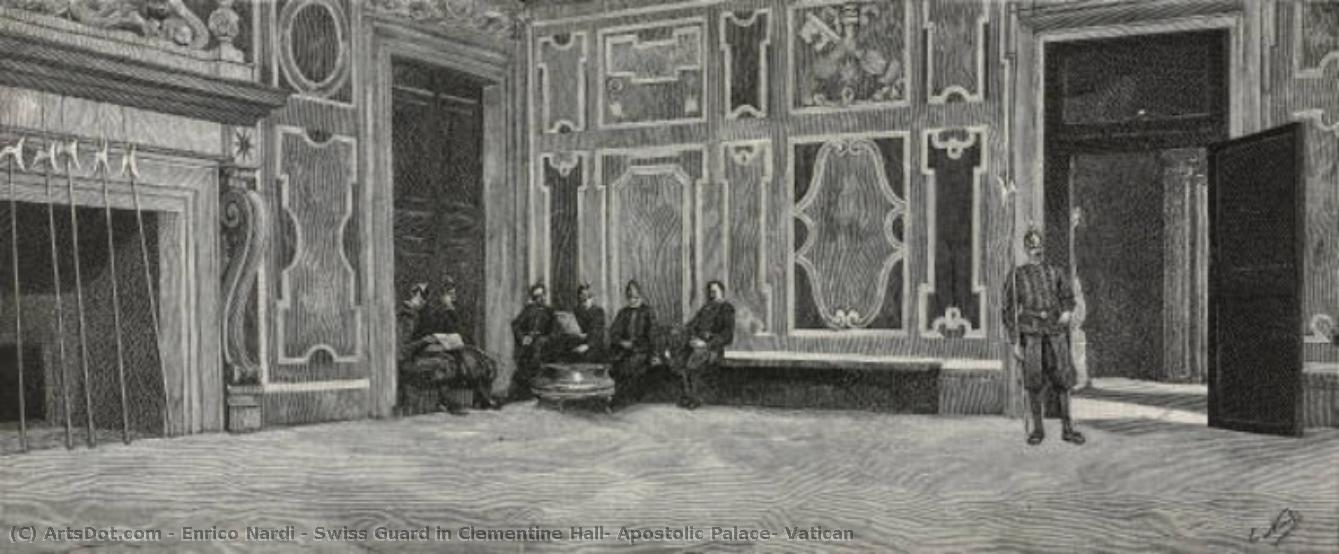 Swiss Guard In Clementine Hall, Apostolic Palace, Vatican — Enrico Nardi