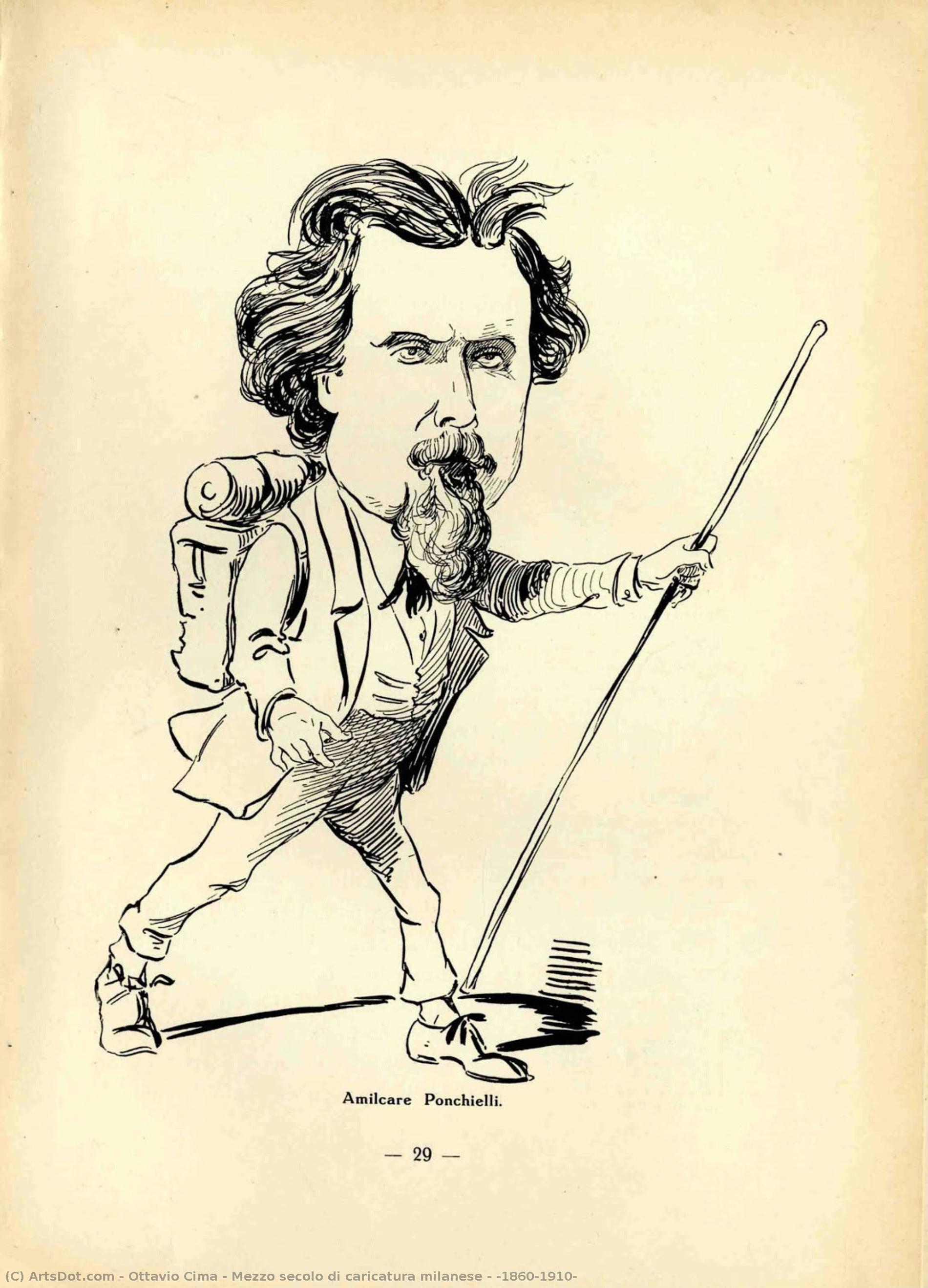 Mezzo Secolo Di Caricatura Milanese : (1860-1910) — Ottavio Cima
