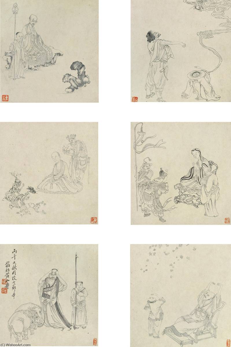 The Eighteen Luohan Monks — Huang Shanshou