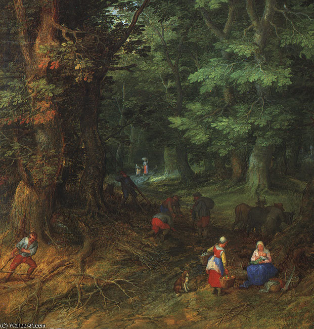 Rest On The Flight To Egypt, Detail — Jan Brueghel The Elder