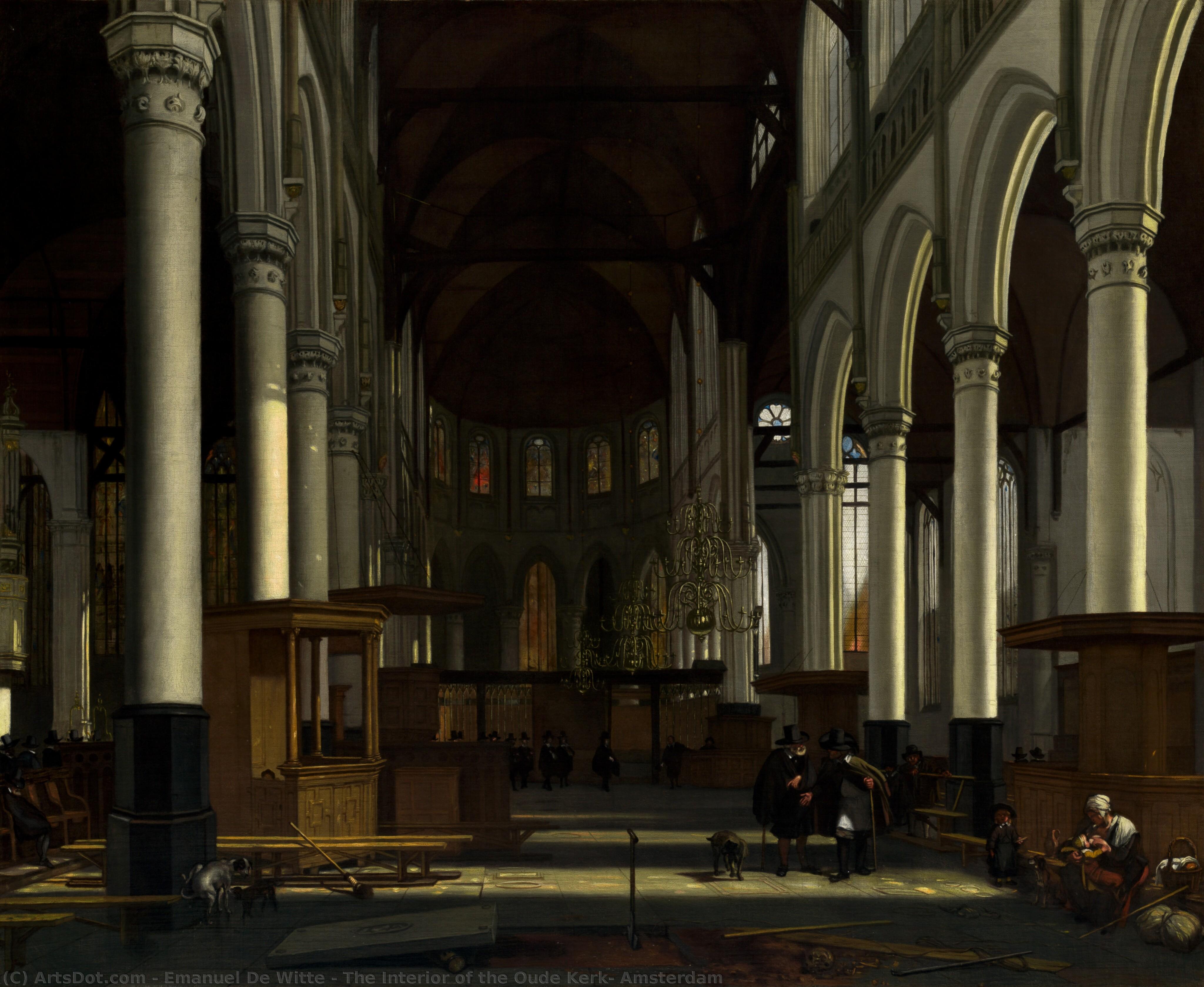 The Interior Of The Oude Kerk, Amsterdam — Emanuel De Witte