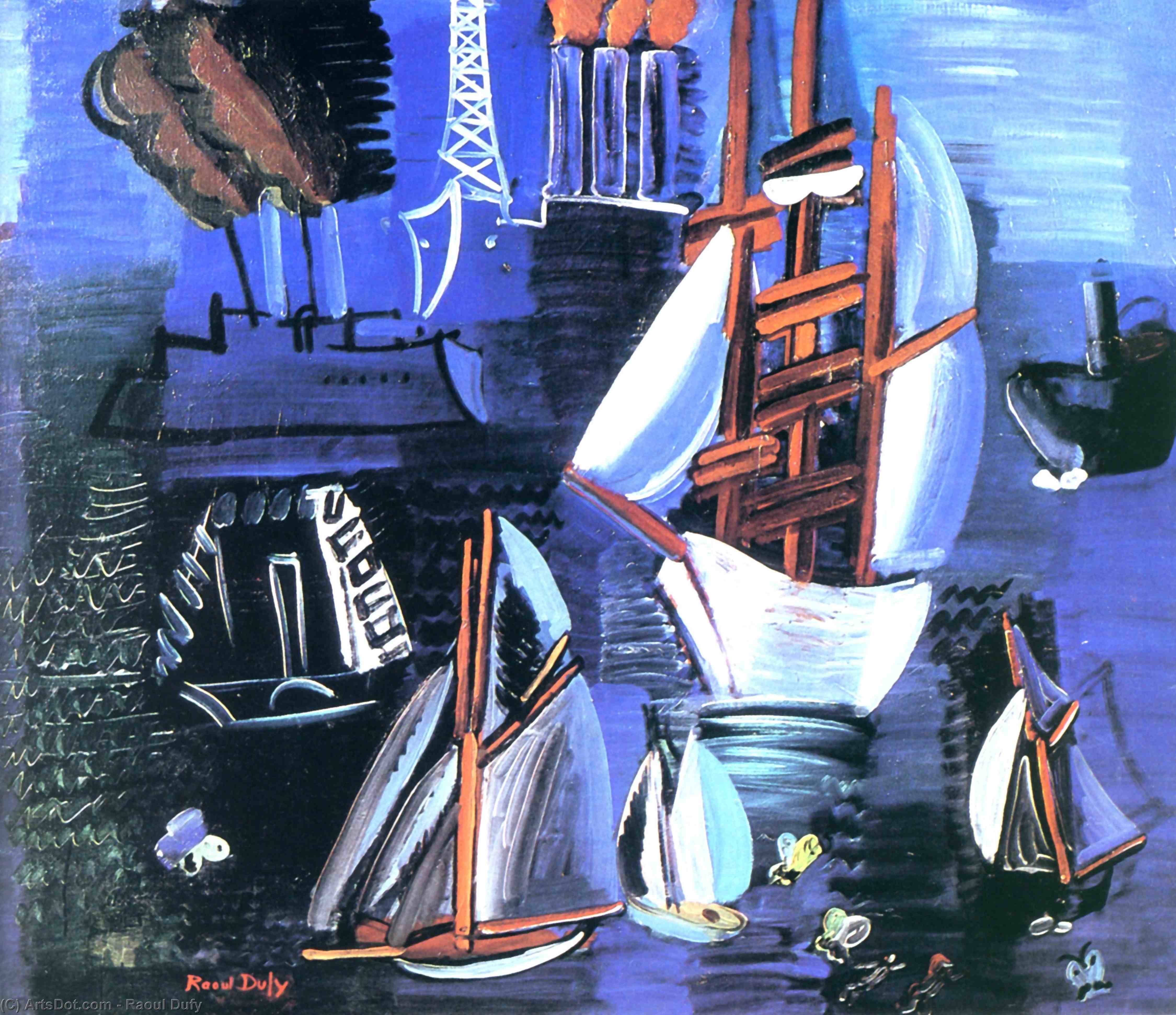 Boats In Le Havre — Raoul Dufy